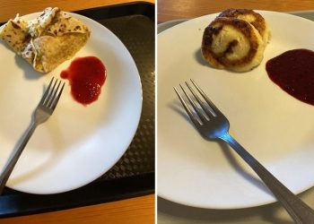 Kodėl valgyklos „prižiūrėtojos” griežtai neleidžia fotografuoti maisto valgykloje? Ko jos bijo ar ką slepia?