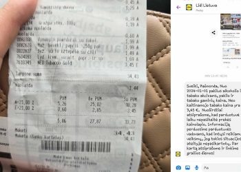 Ar „LIDL” tikslingai klaidina klientus nurodydama lentynose žemesnes kainas, nei tos, kurias tenka mokėti kasoje?
