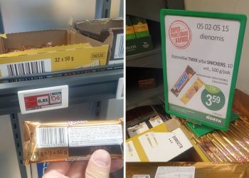 Ale kokio gerumo „Lidl” „Twix” akcija. Žiūrėkite neapsigaukite…