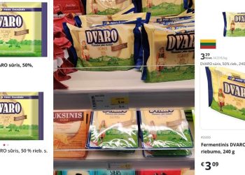 Kodėl Dvaro sūrio kainos taip skiriasi Lietuvos parduotuvėse?