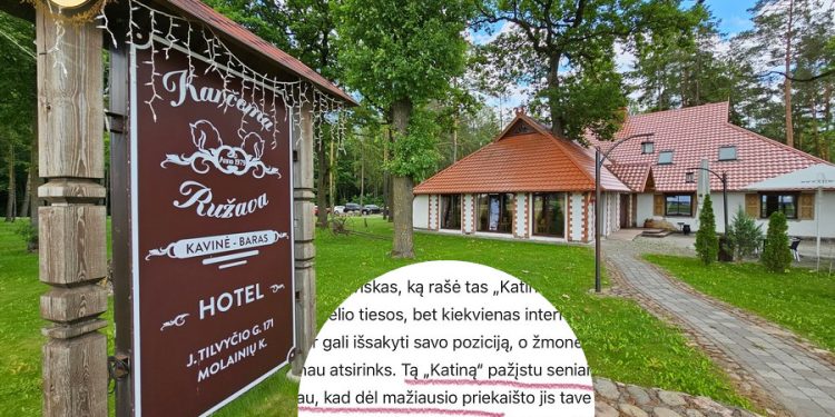 Karčemos „Ružava” savininkės reakcija primena 90 – uosius
