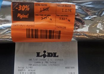 Reikia užkirsti kelią sukčiavimui. Taip pareiškė žmogus po apsipirkimo „Lidl” parduotuvėje