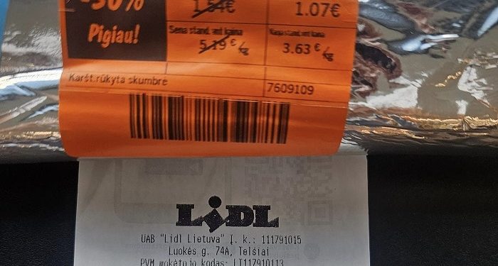 Reikia užkirsti kelią sukčiavimui. Taip pareiškė žmogus po apsipirkimo „Lidl” parduotuvėje