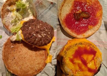 Užsakę burgerių Mc Donalds gavo viską išmesti lauk
