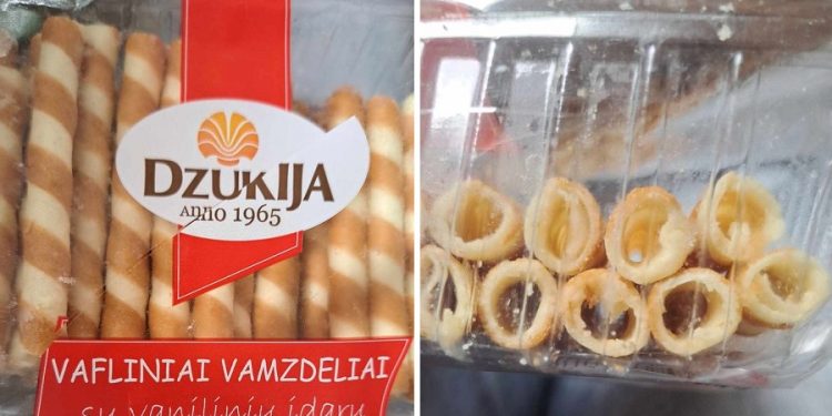 Vamzdeliai „su vaniliniu įdaru”. Tik deja įdaro nematyti