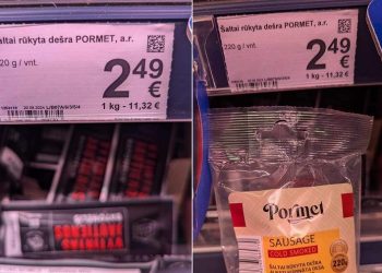 Ar čia tik klaida, ar senas geras klientų apgaudinėjimas