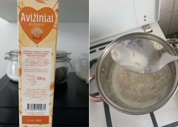 Avižinius dribsniams užvirus į paviršių iškilo tai kas sukėlė šleikštulį