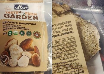 1kg. sukirmijusių baravykų parduotuvėje kainuoja 233,00€