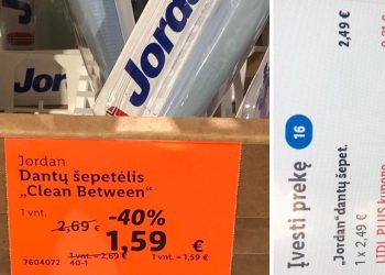 Tai panašu į naują Lidl kainų sistemą