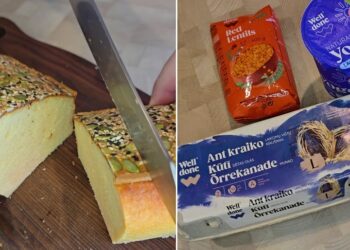 Lešių duona be mielių ar miltų