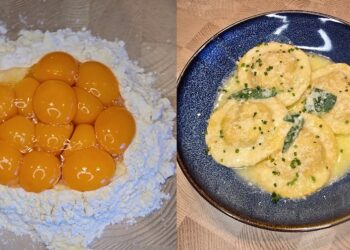 Ravioliai su pievagrybiais