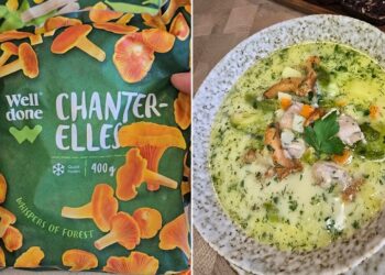 Daržovių sriuba su voveraitėmis ir vištiena