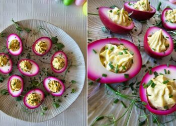 Velykų šventiniam stalui – įdaryti kiaušiniai